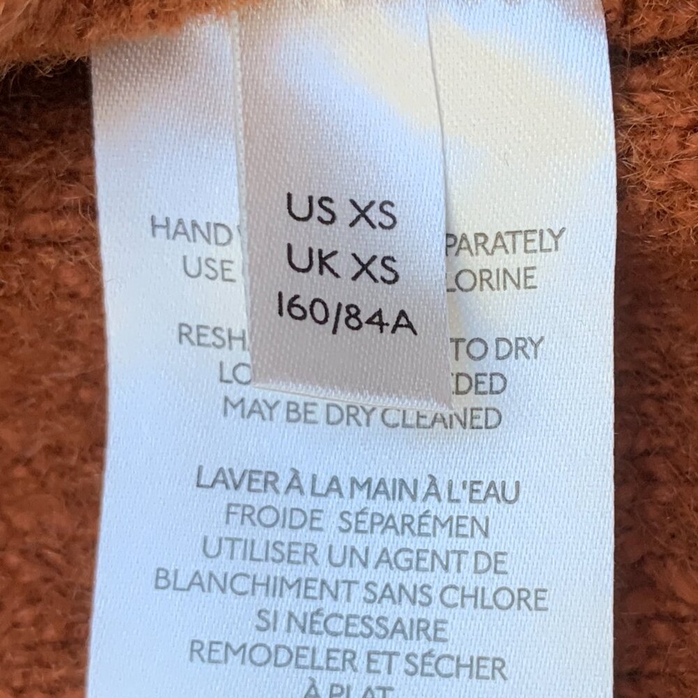 Free People Burnt Orange Long Sleeve V-Neck Sweater SzXS - Picture 15 of 15